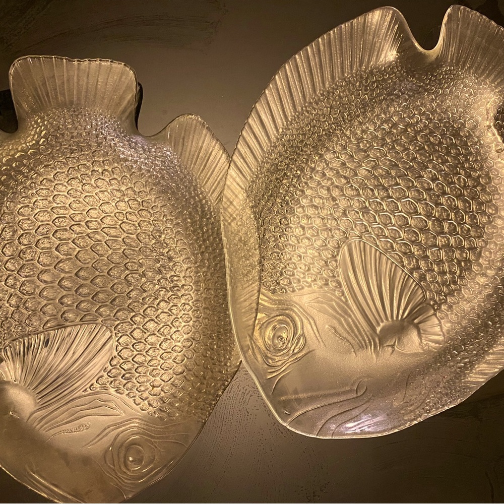 Fish Serving Platters from Kaplin Duval set of 2